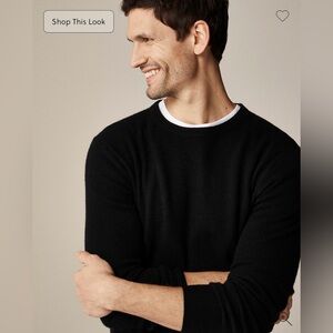 J.Crew Cashmere crewneck sweater in black